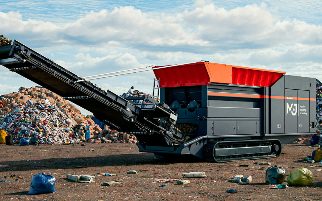 M&J M4000 mobile pre-shredder