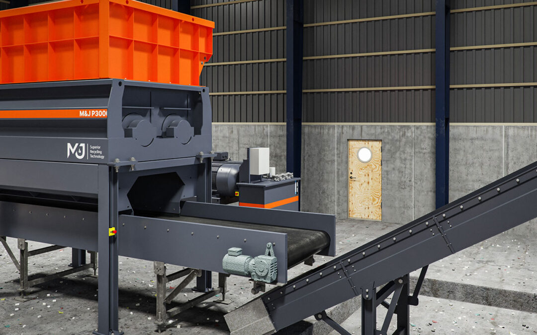 M&J P3000 hydraulic pre-shredder