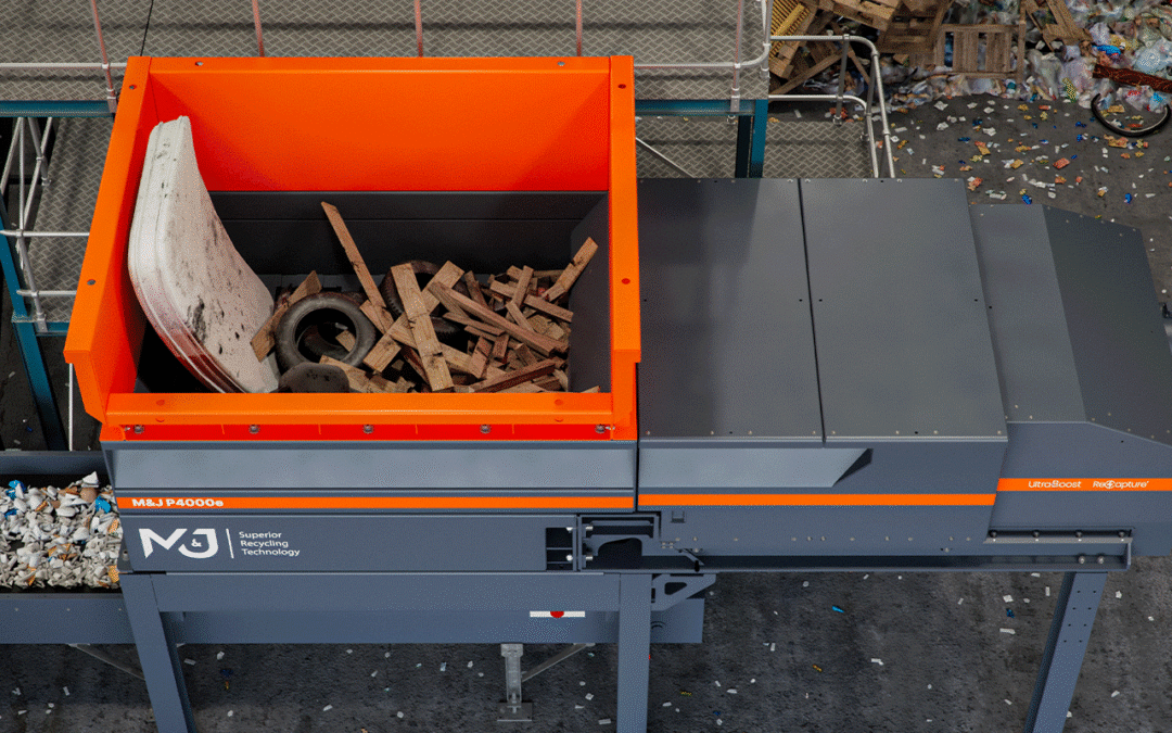 M&J P4000e electric pre-shredder