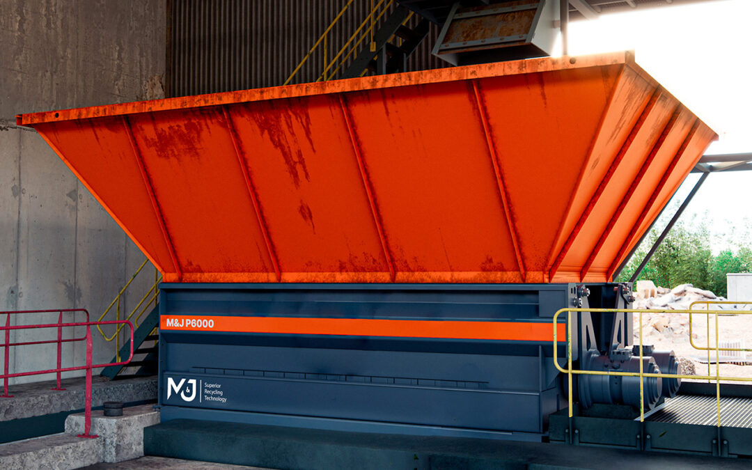 M&J P6000 hydraulic pre-shredder